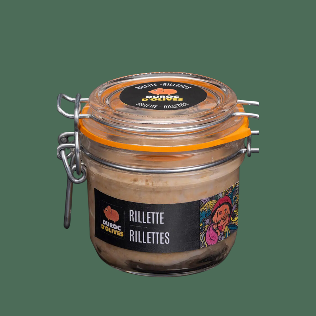 Duroc D’Olives paté en rilette met crackers 