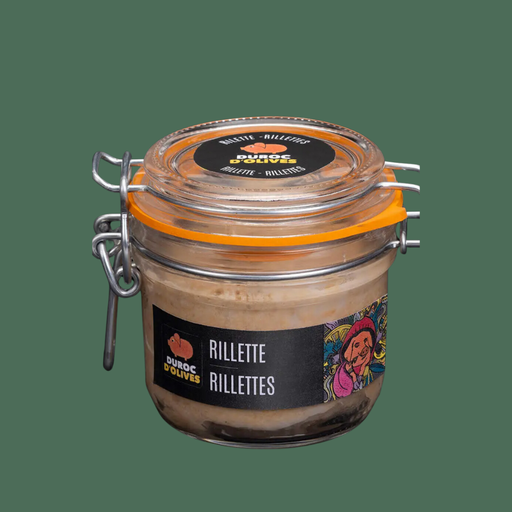Duroc D’Olives paté en rilette met crackers 